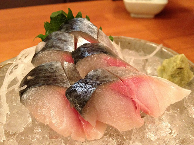 Mackerel Sashimi