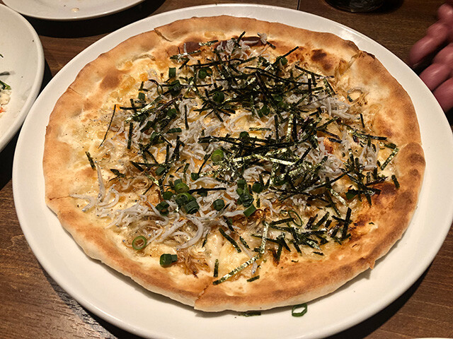 Kettle-Fried Whitebait and Seaweed Pizza
