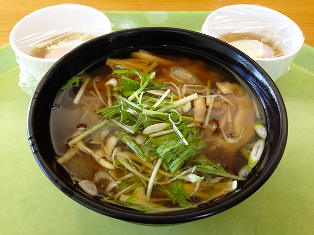 Soba Noodles in Soup with Mushrooms and Soft-Boiled Eggs