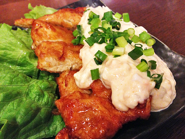 Fried Chicken with Vinegar and Tartar Sauce