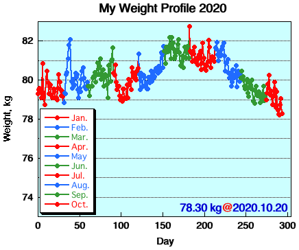 My Weight Profile 2010
