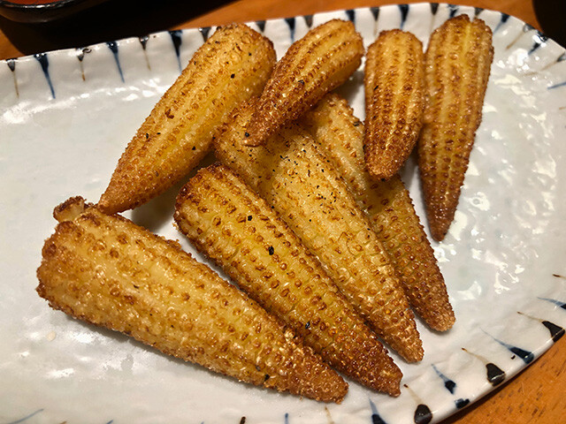 Grilled Young Corns