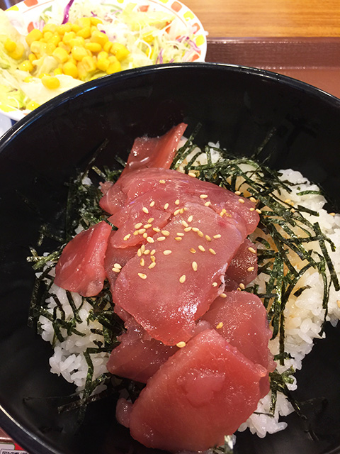 Red Tuna Rice Bowl with Salad