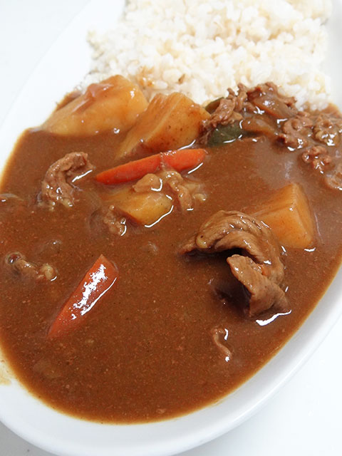 Homemade Beef Curry with Sprouted Brown Rice
