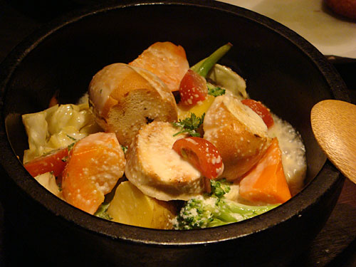 Grilled Vegetables in a Stone Bowl