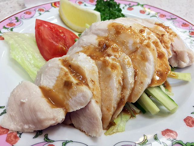 Steamed Chicken with Sesame Sauce