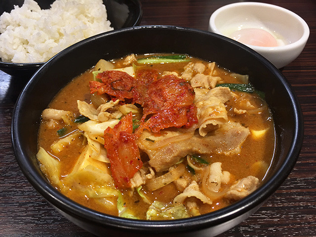 Kimchi-Stew Type Curry Soup