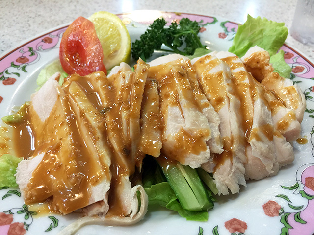 Steamed Chicken with Sesame Sauce