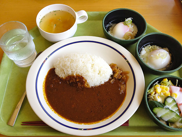 Beef Curry and Rice with Soft-Boiled Eggs
