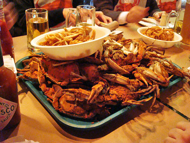 Steamed Maryland Blue Crabs