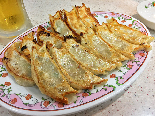 Gyoza with Beer