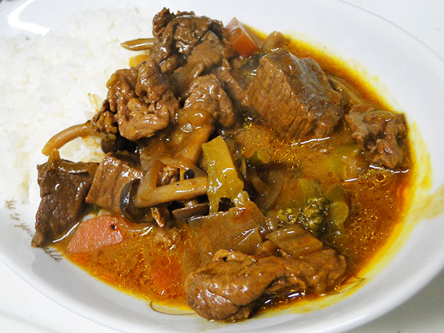 Homemade Spicy Beef Curry