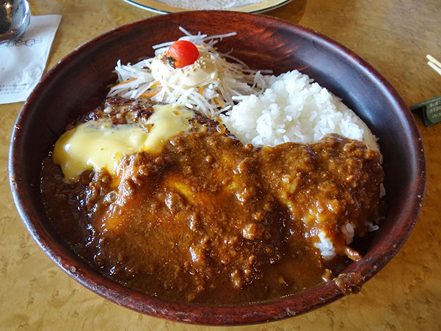 Cheese Curry Burg Dish