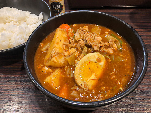 Soup Curry with Double Stewed Chicken and Rice