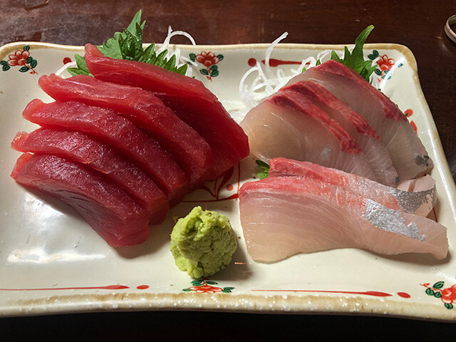 Tuna and Greater Amberjack Sashimi