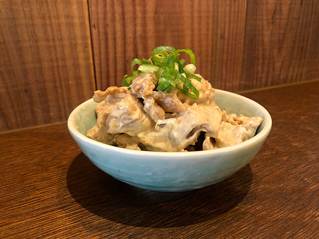 Chicken Cartilage Dressed with Miso and Mayonnaise