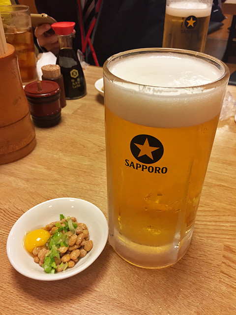 Beer and Natto