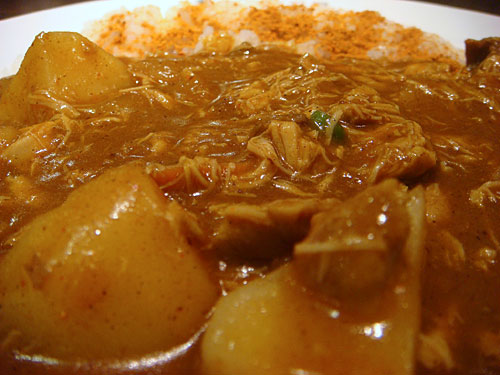 Beef Curry with Stewed Chicken and Vegetables