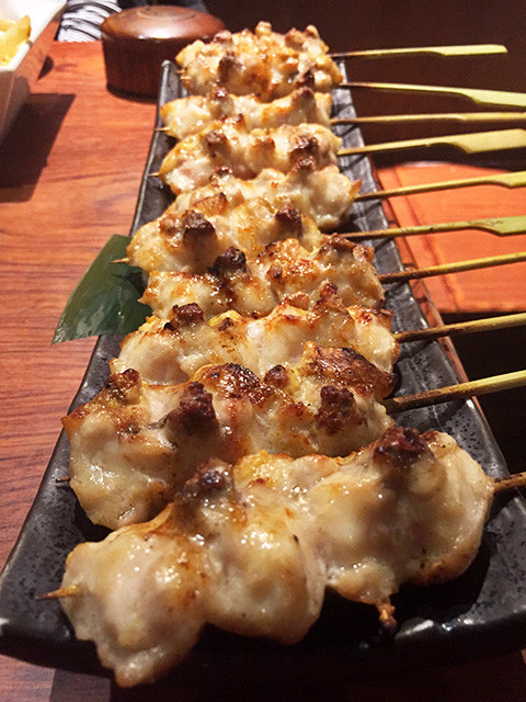 Broiled Skewered Chicken Tails