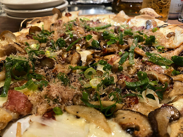 Japanese Pizza with Rich Mushrooms