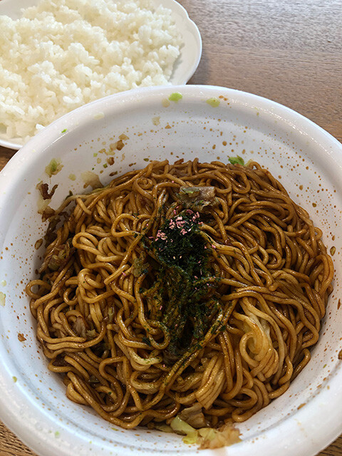 Yakisoba U.F.O. and Rice