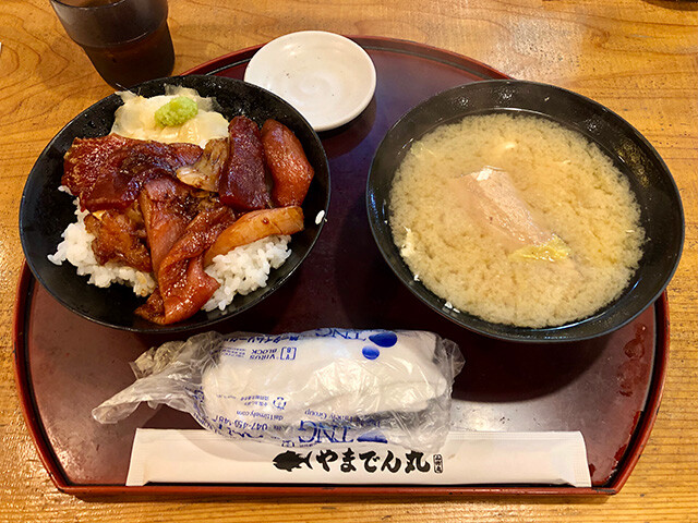 Marinated Seafood Rice Bowl and Fish Head & Bone Miso Soup