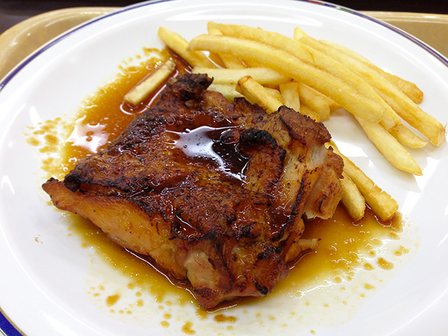 Grilled Chicken and French Fries