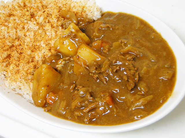 Homemade Low Fat Beef Curry with Sprouted Brown Rice