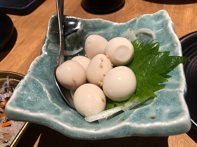 Marinated Quail Eggs in Garlic Soy Sauce
