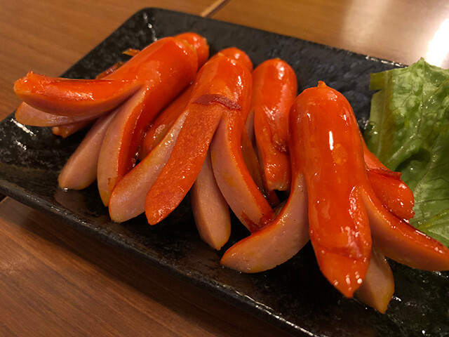 Fried Octopus Sausages