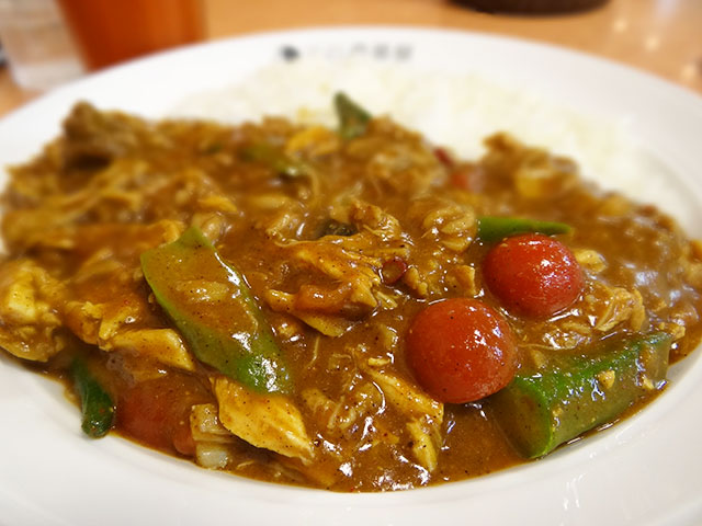 Chicken and Summer Vegetables Curry with Stewed Chicken