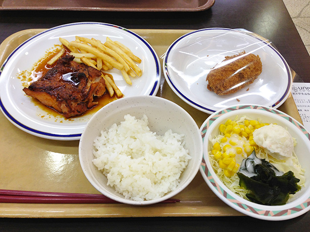 Lunch at Cafeteria of Chiba University