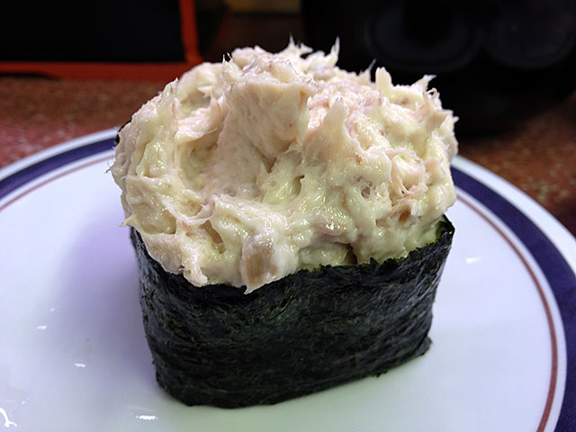Tuna Salad Nigiri Sushi