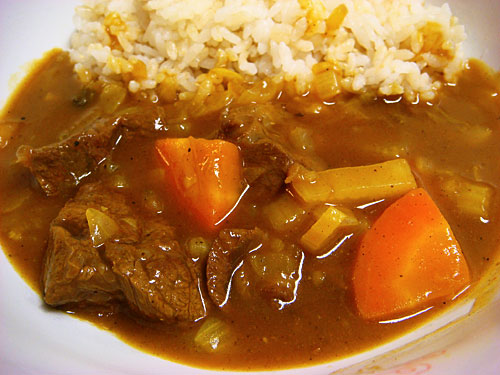 Beef Curry with Sprouted Brown Rice