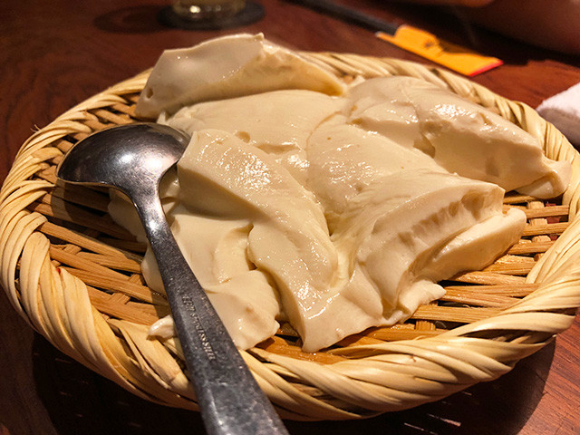 Homemade Soybean Curd with Chicken Soup