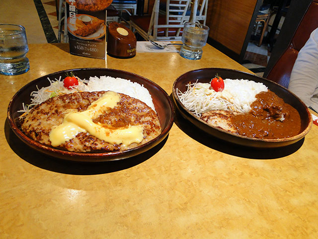 400 g Cheese Burg Dish and 150 g Curry Burg Dish