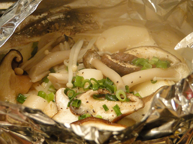 Roasted Mushrooms in Foil