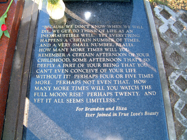 Grave of Brandon Lee