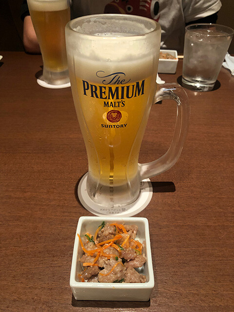 Draft Beer and Appetizer