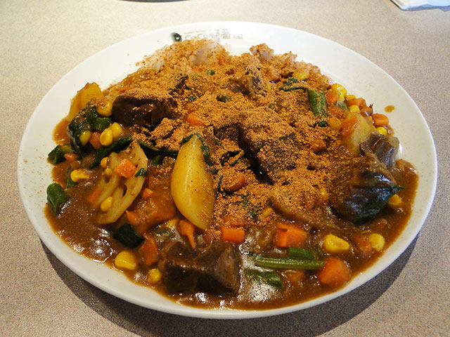 Beef Curry with Various Toppings