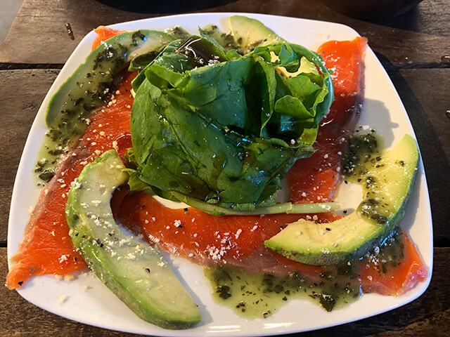 Carpaccio of Salmon and Avocado