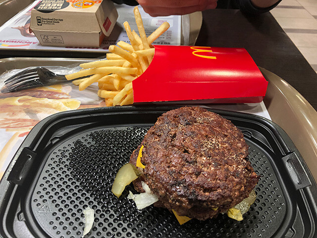 Double Quarter Pounder with Cheese without Buns