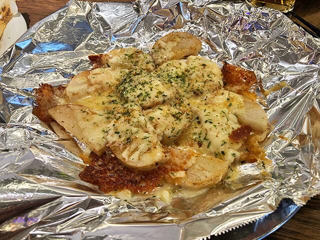 Grilled Yam with Cheese