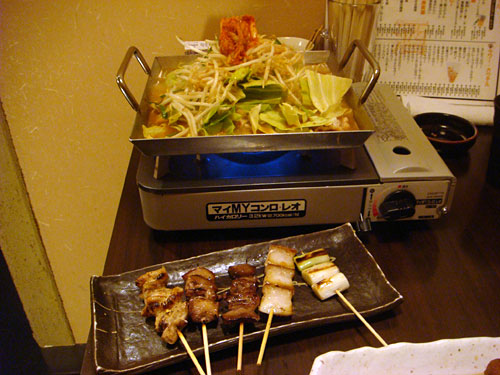 Chiritori Nabe and Grilled Pork