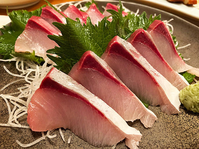 Big Serving of Yellowtail Sashimi