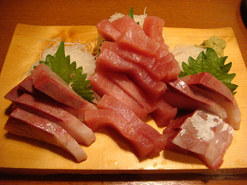 Tuna and Yellow Tail Sashimi