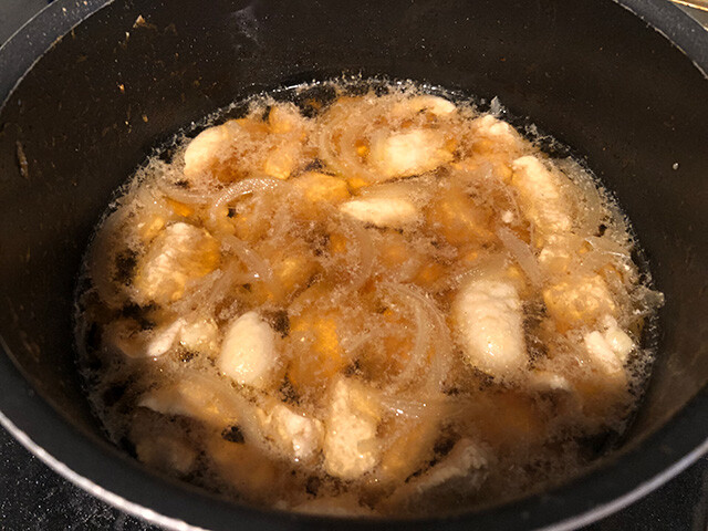 Stewed Chicken Breast and Onion
