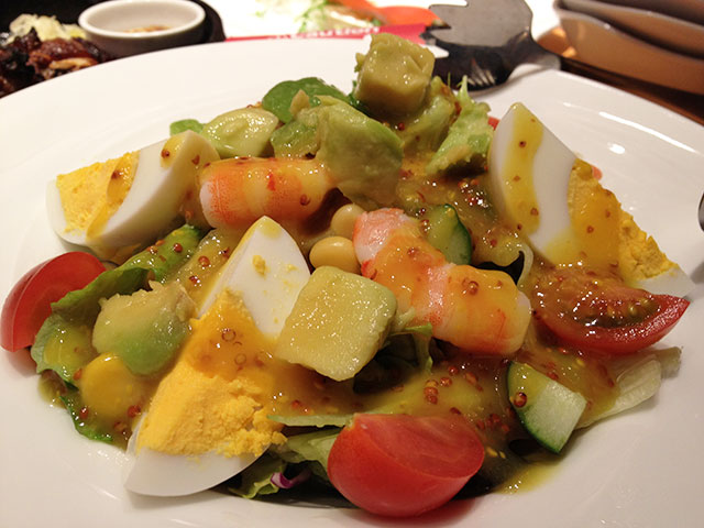 Chopped Salad with Shrimps and Avocado