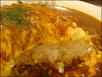 Beef Omelet Rice Curry