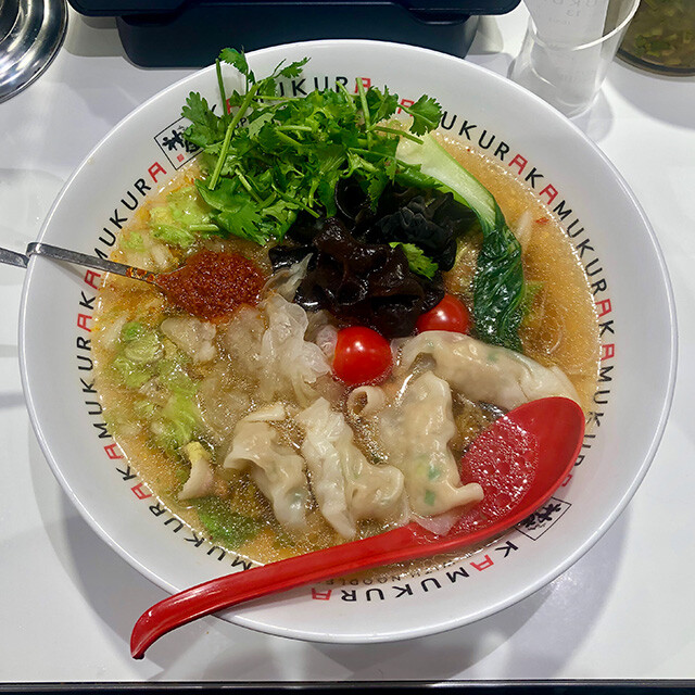 Malatang with Glass Noodles and Wontons